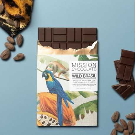 Tablette de Chocolat au Cacao Sauvage 65% du Brésil