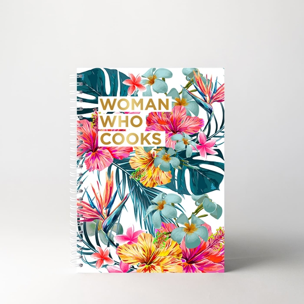 Cahier de Recettes "Woman Who Cooks - Tropical Blue"