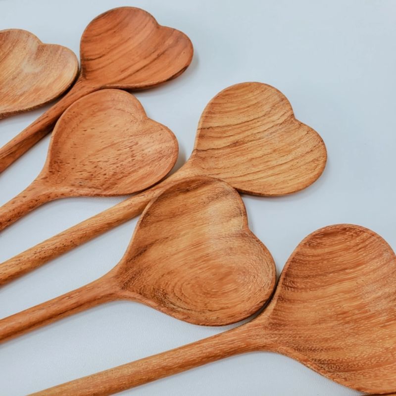 Cuillère en bois en forme de cœur - Best Mom Ever