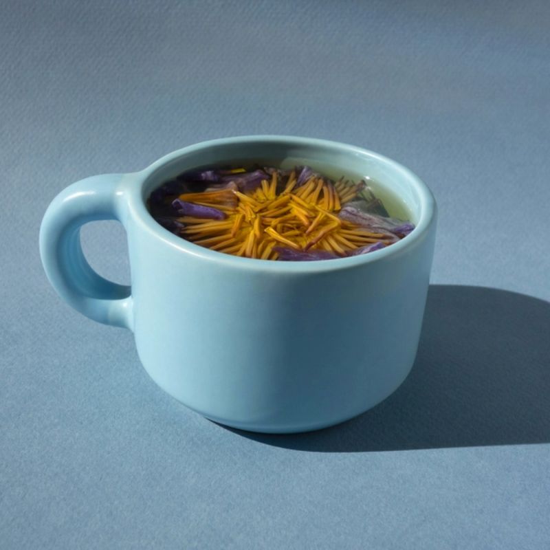 thé a la fleur de lotus bleu